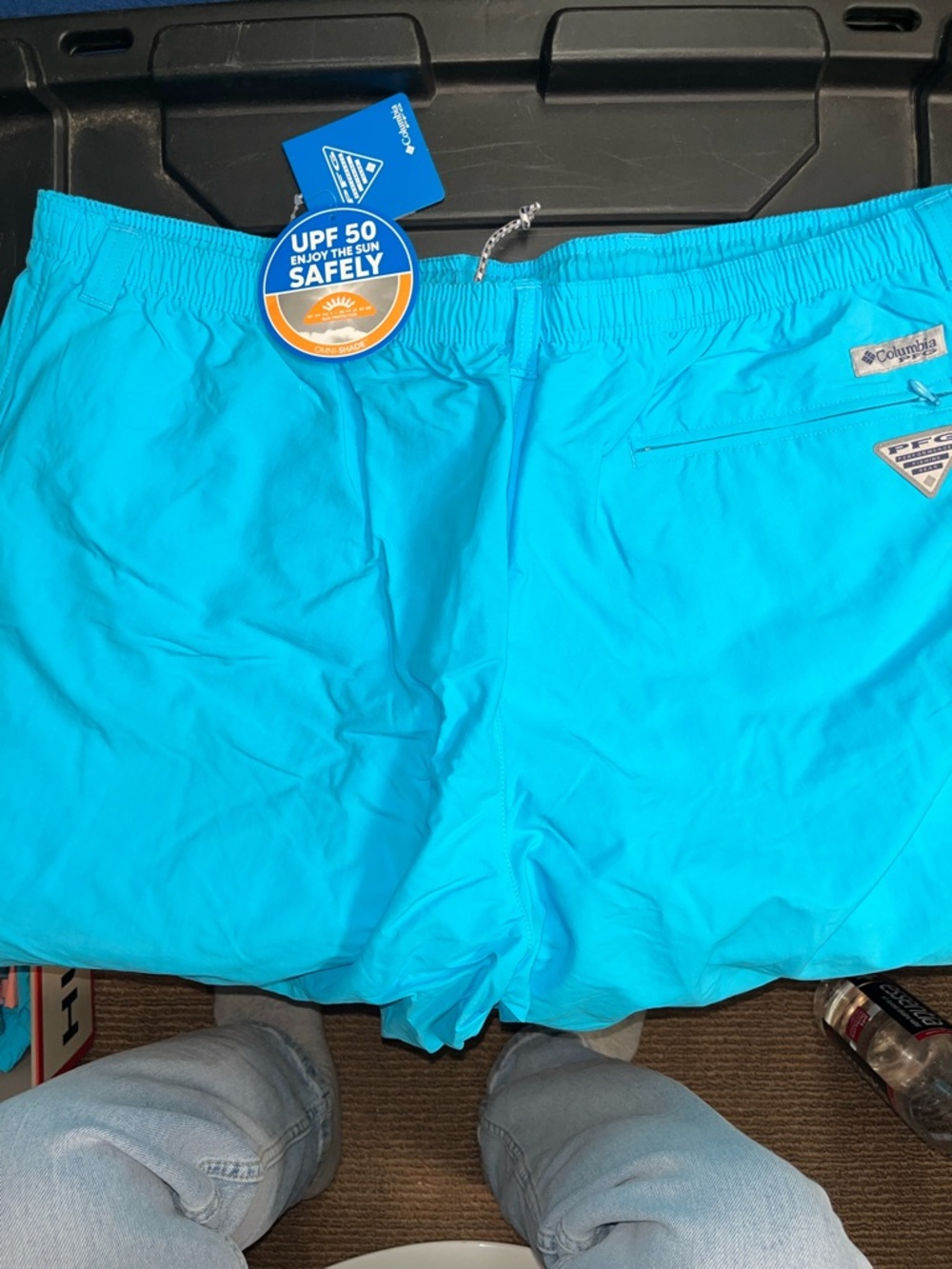 Columbia Bright Turquoise Men's Swim Trunks XXL new with tags